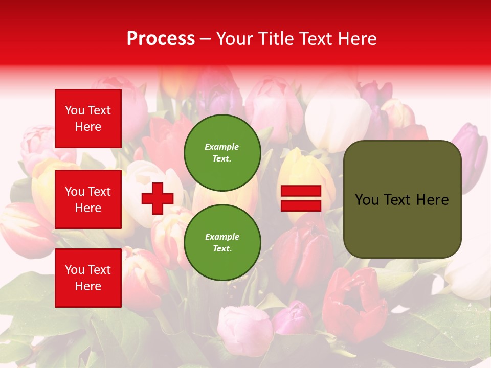 Flowers Tulip Bouquet PowerPoint Template