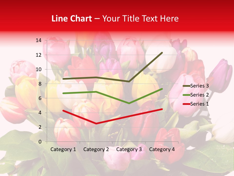 Flowers Tulip Bouquet PowerPoint Template