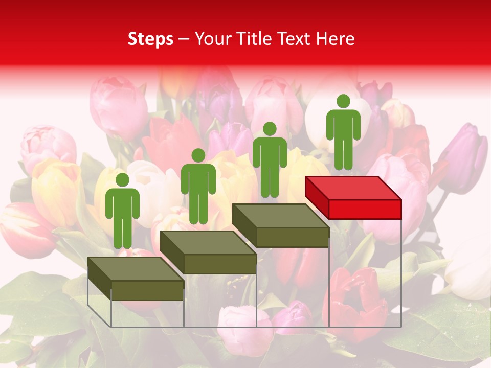 Flowers Tulip Bouquet PowerPoint Template