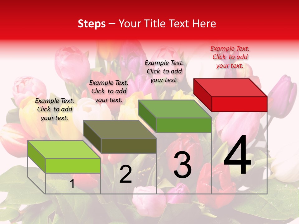 Flowers Tulip Bouquet PowerPoint Template