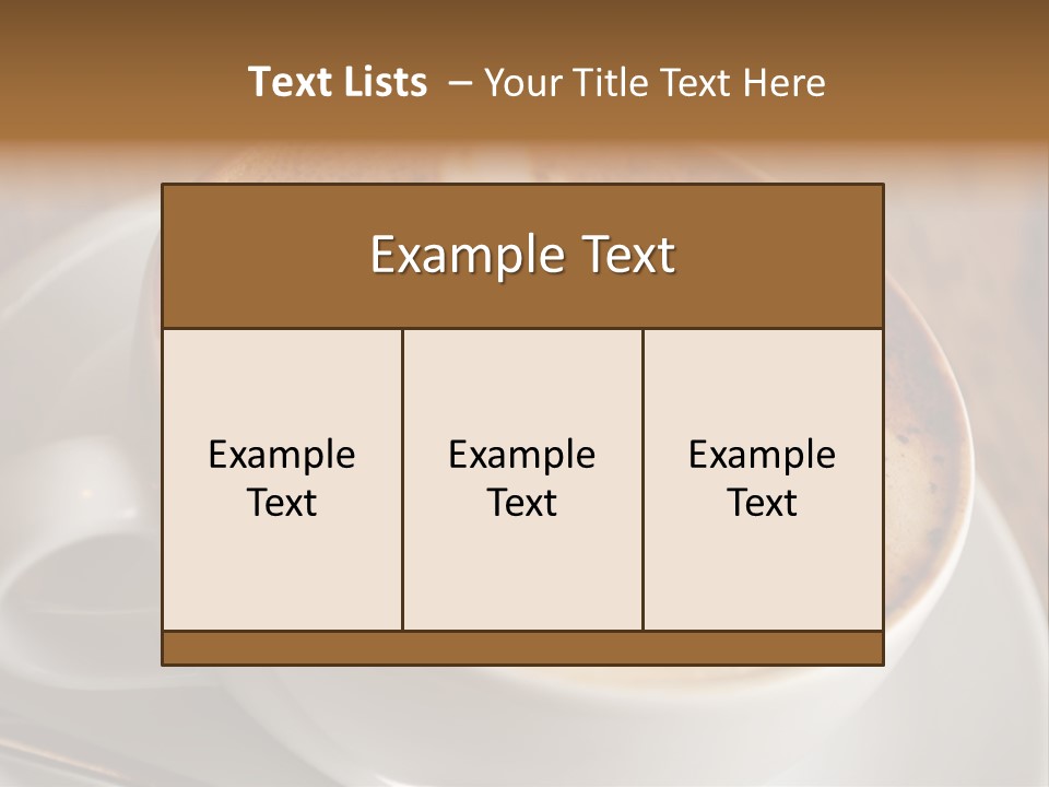 Cappuccino PowerPoint Template