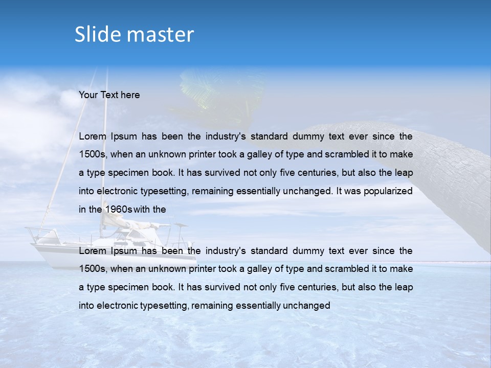 Yacht PowerPoint Template