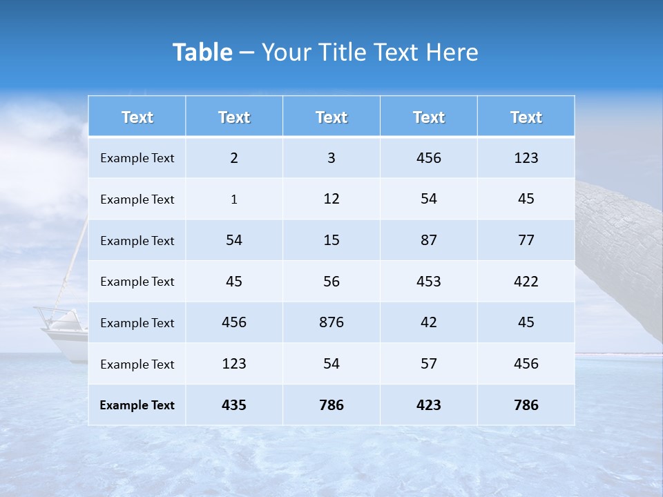Yacht PowerPoint Template
