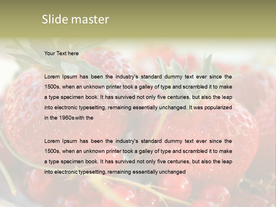 Horizontal Background Red PowerPoint Template