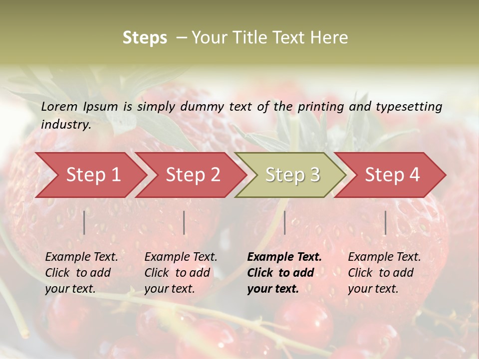 Horizontal Background Red PowerPoint Template