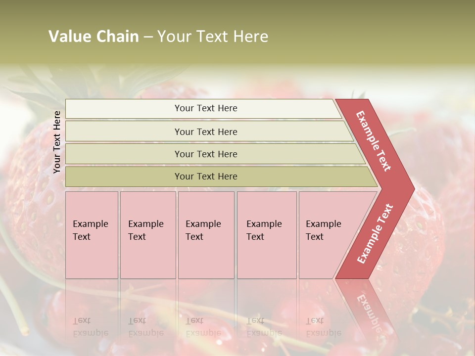 Horizontal Background Red PowerPoint Template