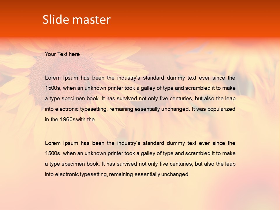 Leaf Scene Bloom PowerPoint Template