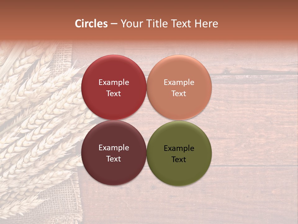 Cereals Dark Wood PowerPoint Template