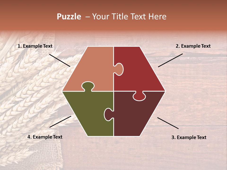 Cereals Dark Wood PowerPoint Template