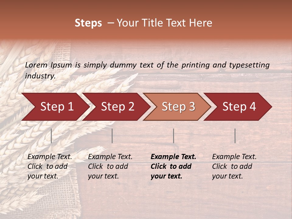 Cereals Dark Wood PowerPoint Template