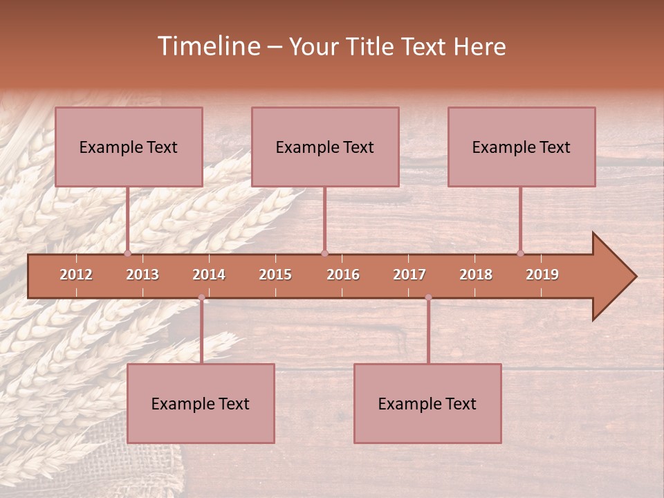 Cereals Dark Wood PowerPoint Template