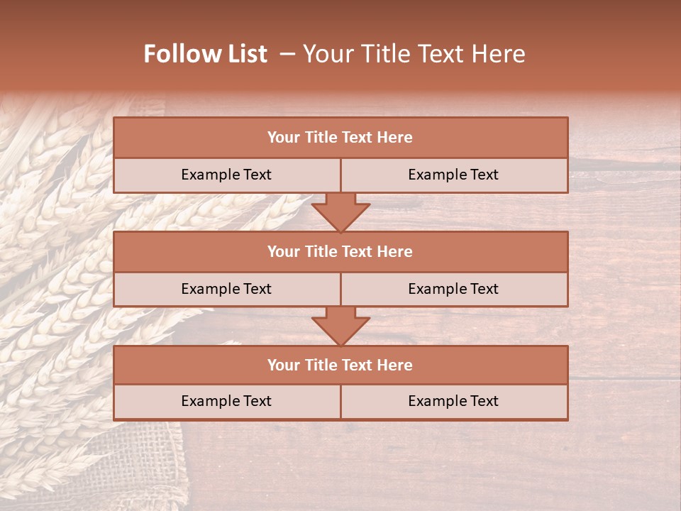 Cereals Dark Wood PowerPoint Template