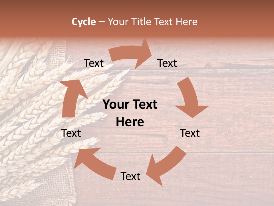 Cereals Dark Wood PowerPoint Template