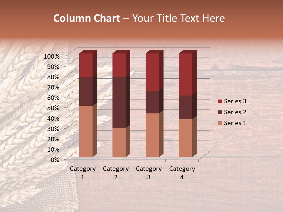 Cereals Dark Wood PowerPoint Template