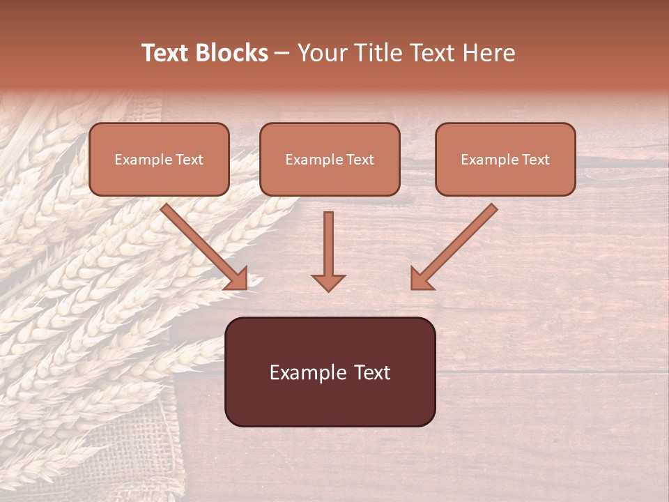 Cereals Dark Wood PowerPoint Template