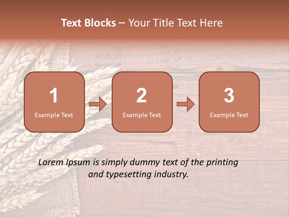 Cereals Dark Wood PowerPoint Template