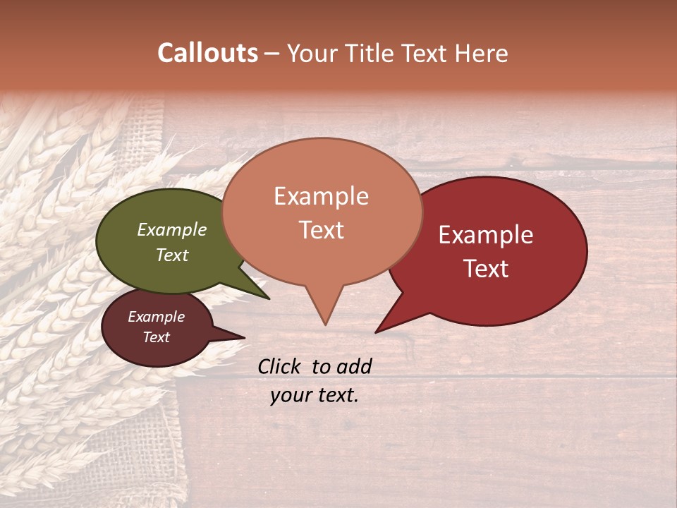 Cereals Dark Wood PowerPoint Template