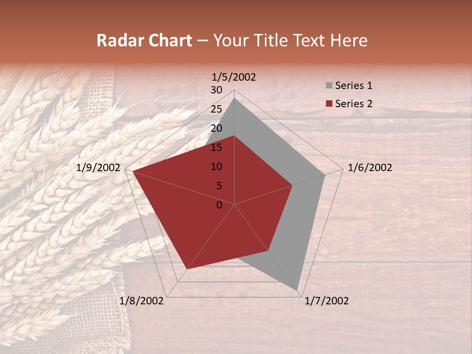 Cereals Dark Wood PowerPoint Template