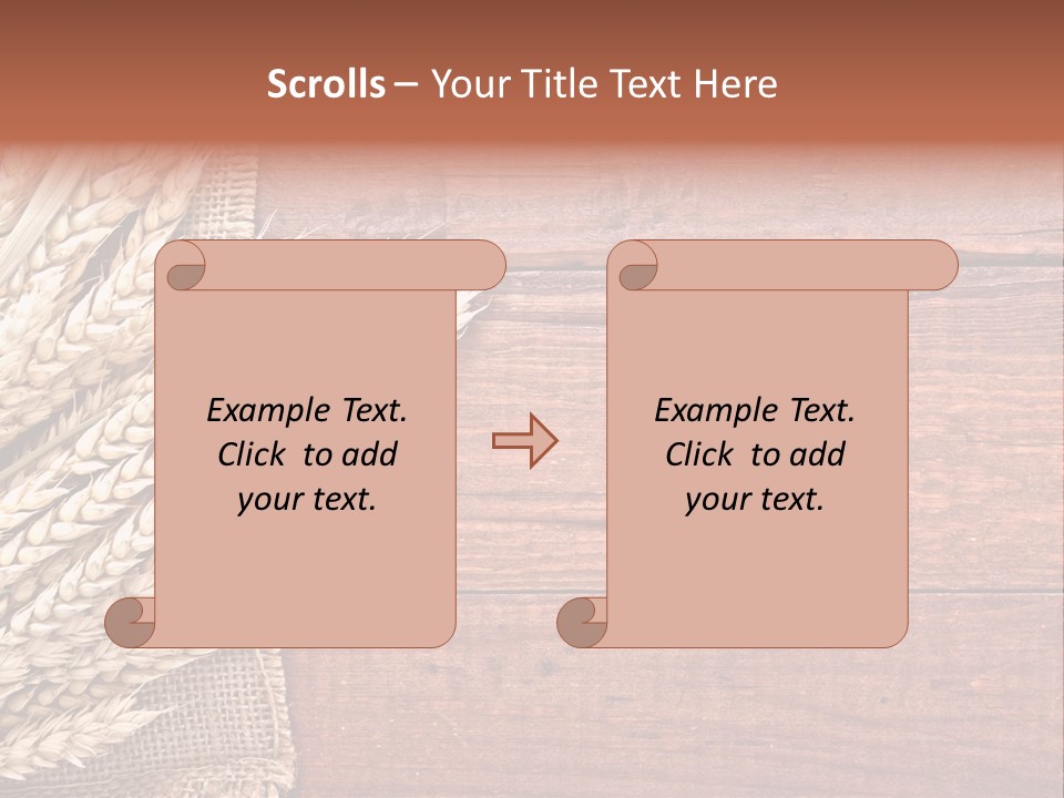 Cereals Dark Wood PowerPoint Template
