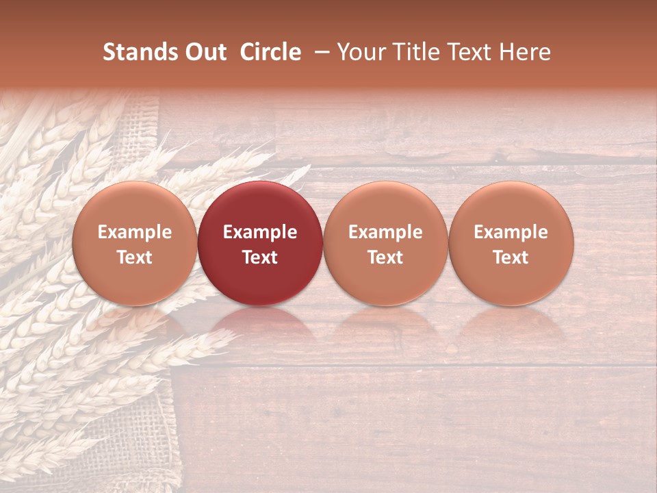 Cereals Dark Wood PowerPoint Template