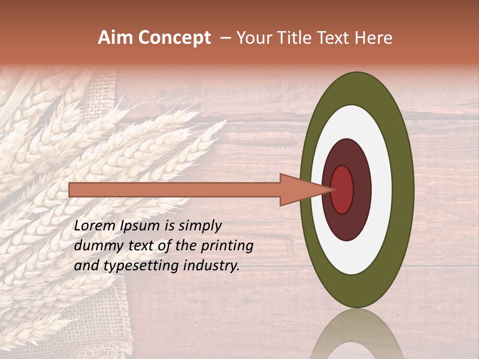 Cereals Dark Wood PowerPoint Template