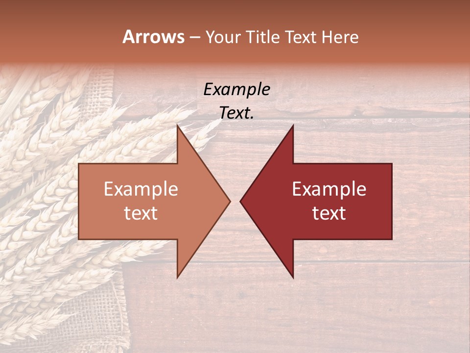 Cereals Dark Wood PowerPoint Template