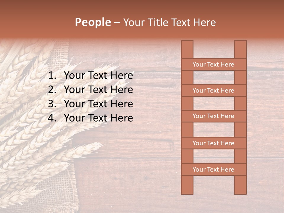 Cereals Dark Wood PowerPoint Template