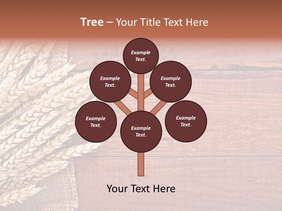 Cereals Dark Wood PowerPoint Template