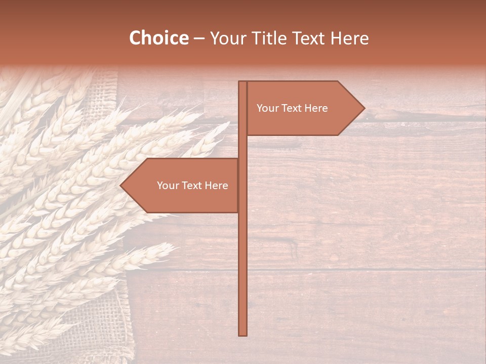 Cereals Dark Wood PowerPoint Template