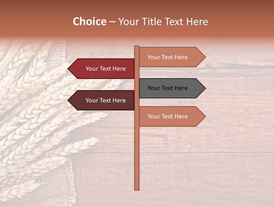 Cereals Dark Wood PowerPoint Template