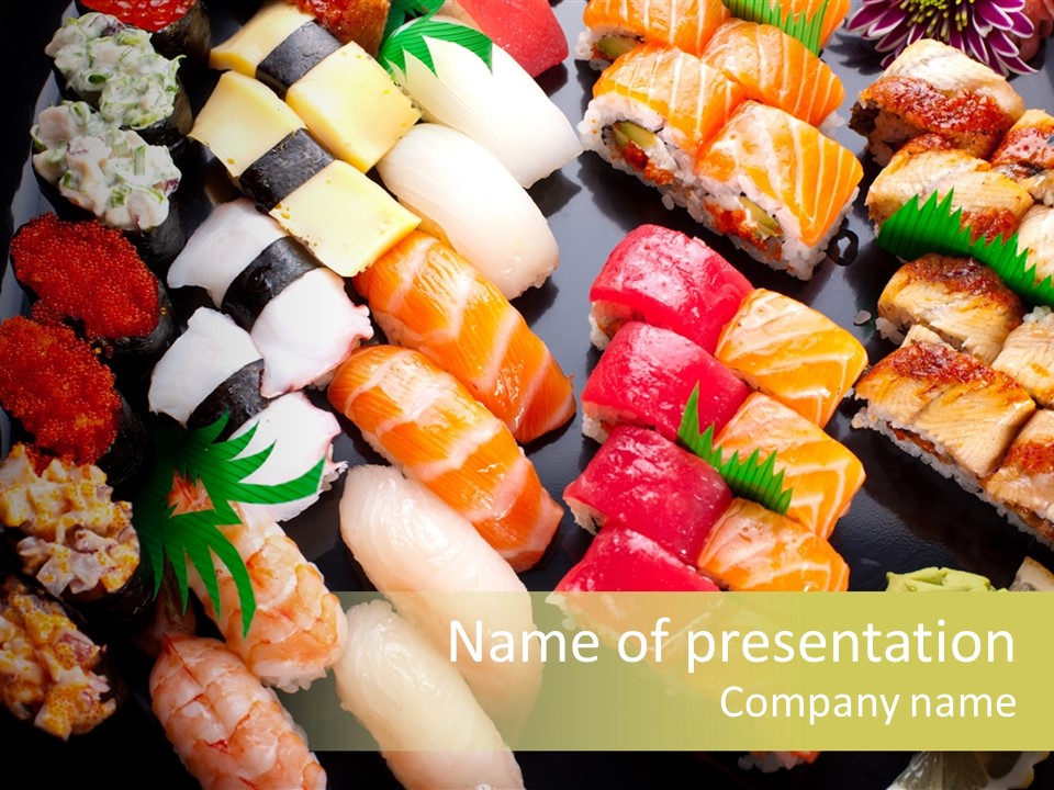 Sushi In Japan PowerPoint Template