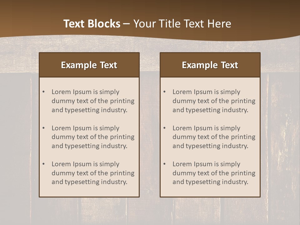 Old Wood PowerPoint Template