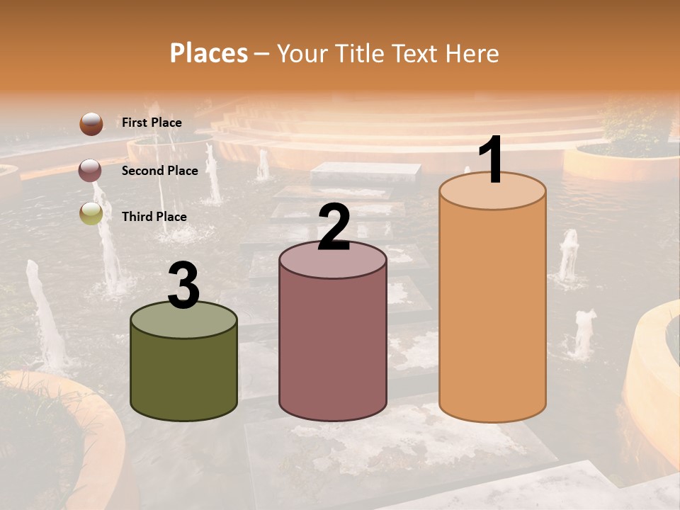 Water Fountains Psd PowerPoint Template