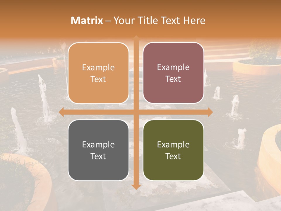 Water Fountains Psd PowerPoint Template