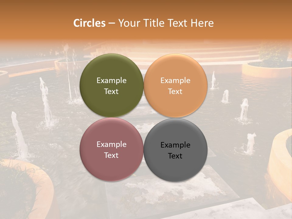 Water Fountains Psd PowerPoint Template