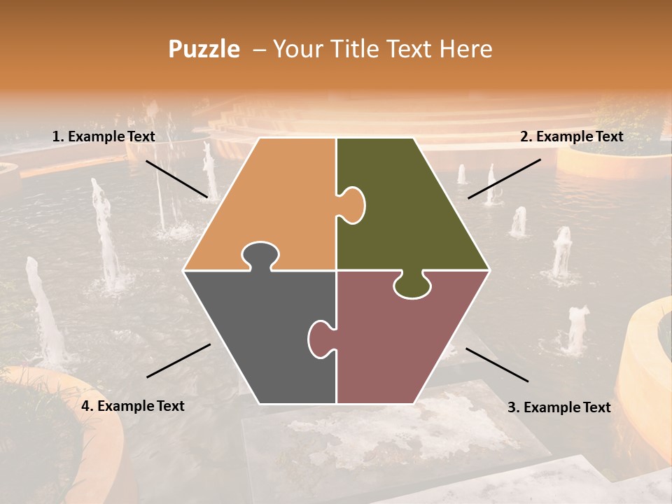 Water Fountains Psd PowerPoint Template
