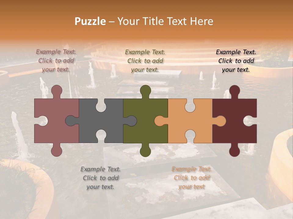 Water Fountains Psd PowerPoint Template