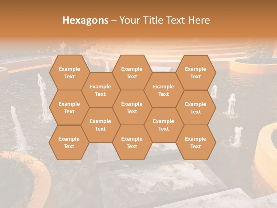 Water Fountains Psd PowerPoint Template