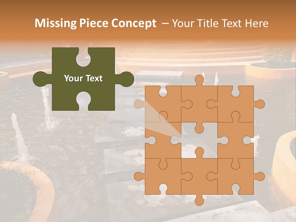 Water Fountains Psd PowerPoint Template