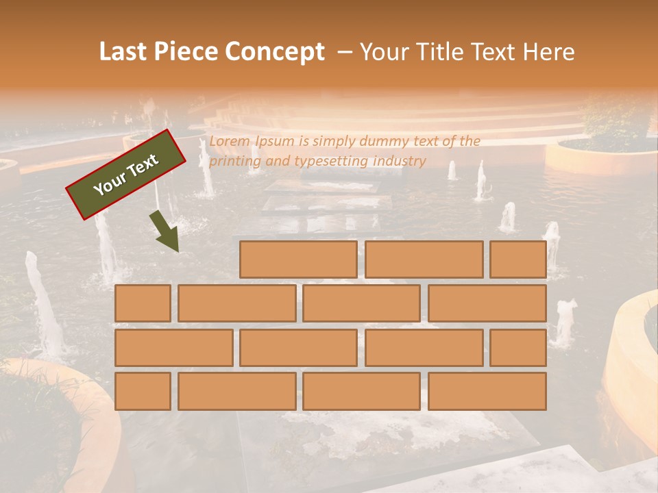 Water Fountains Psd PowerPoint Template