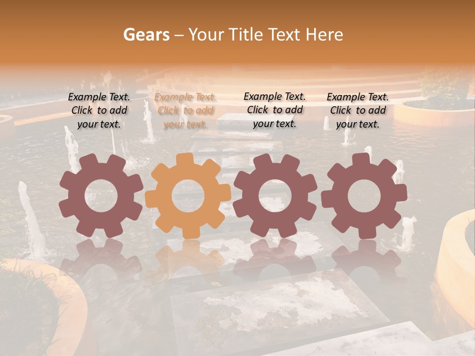 Water Fountains Psd PowerPoint Template