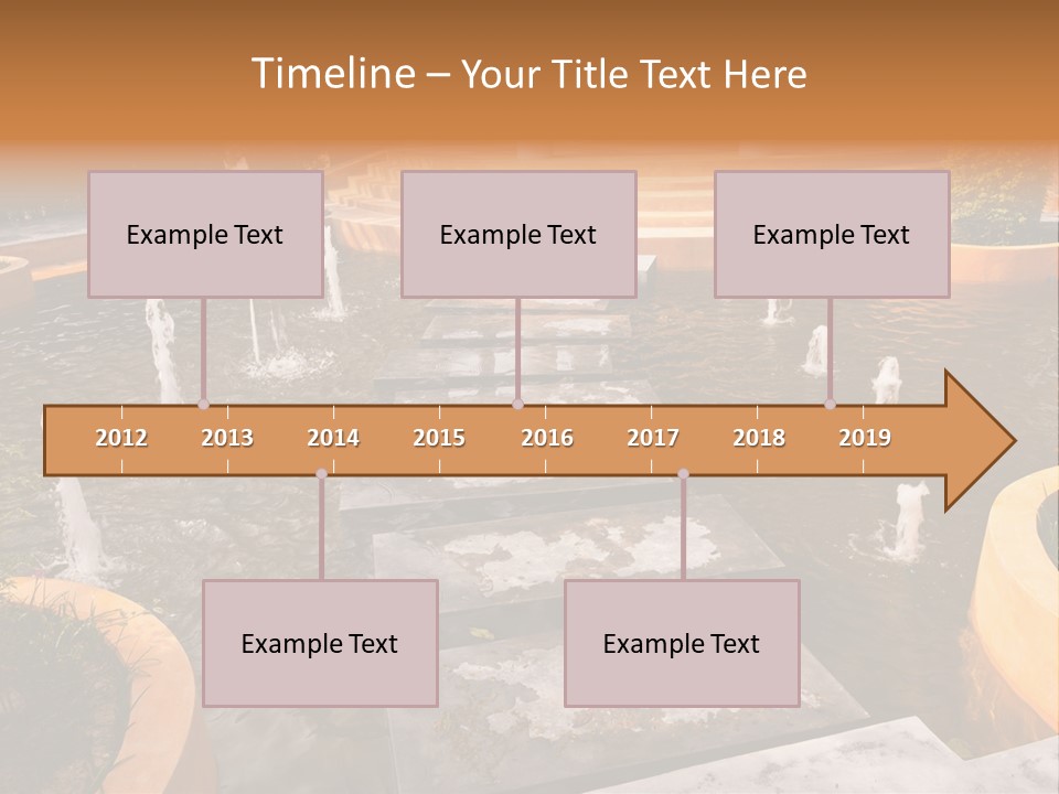 Water Fountains Psd PowerPoint Template