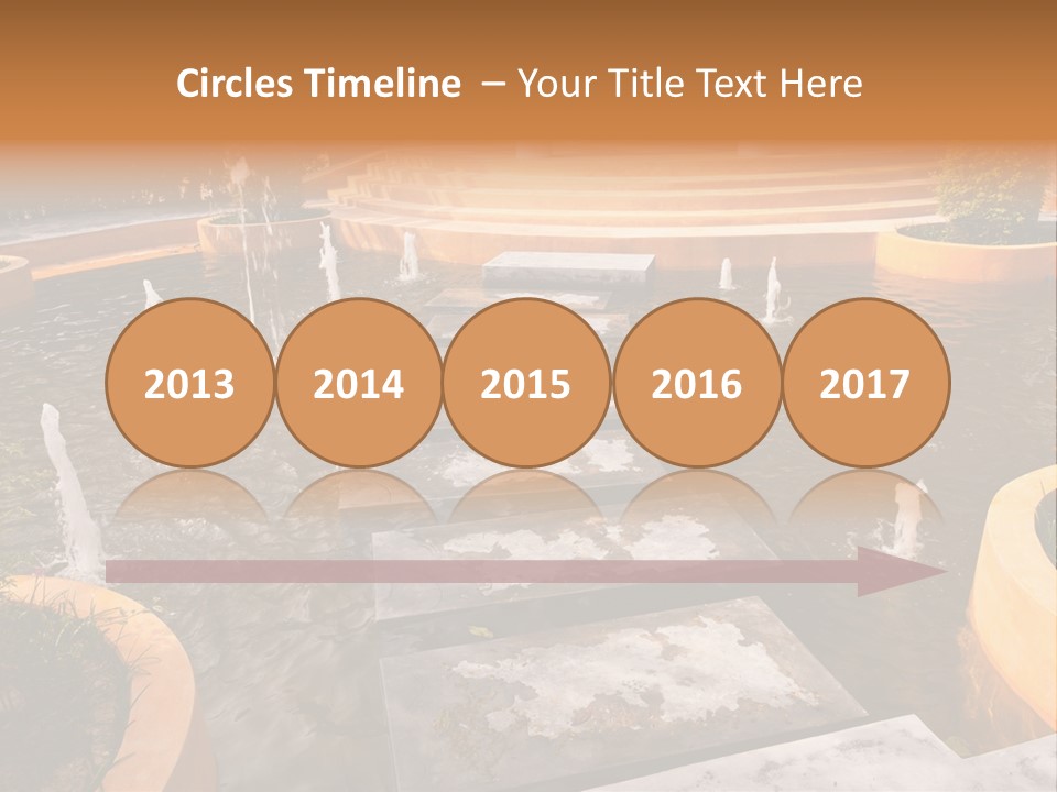 Water Fountains Psd PowerPoint Template