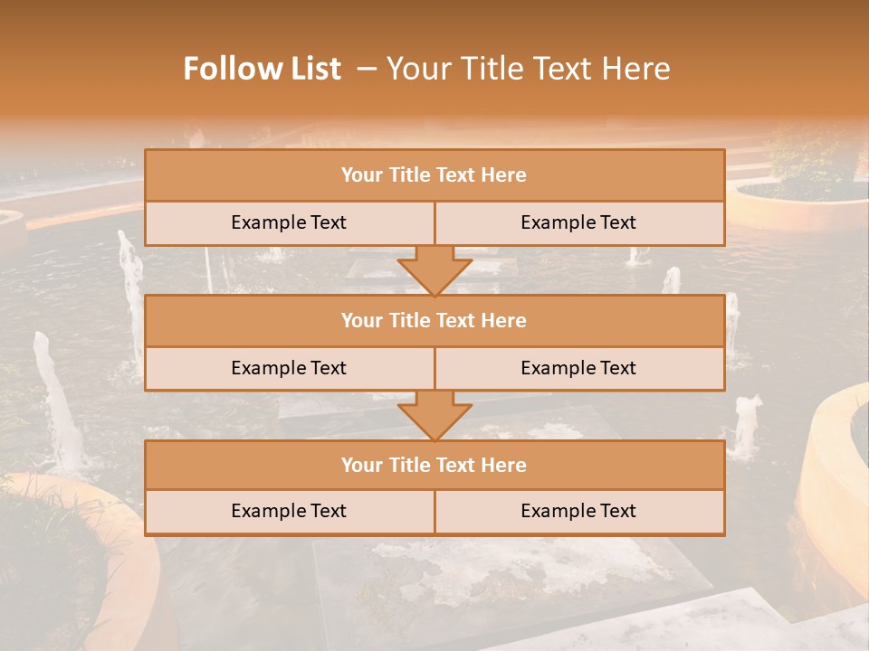 Water Fountains Psd PowerPoint Template