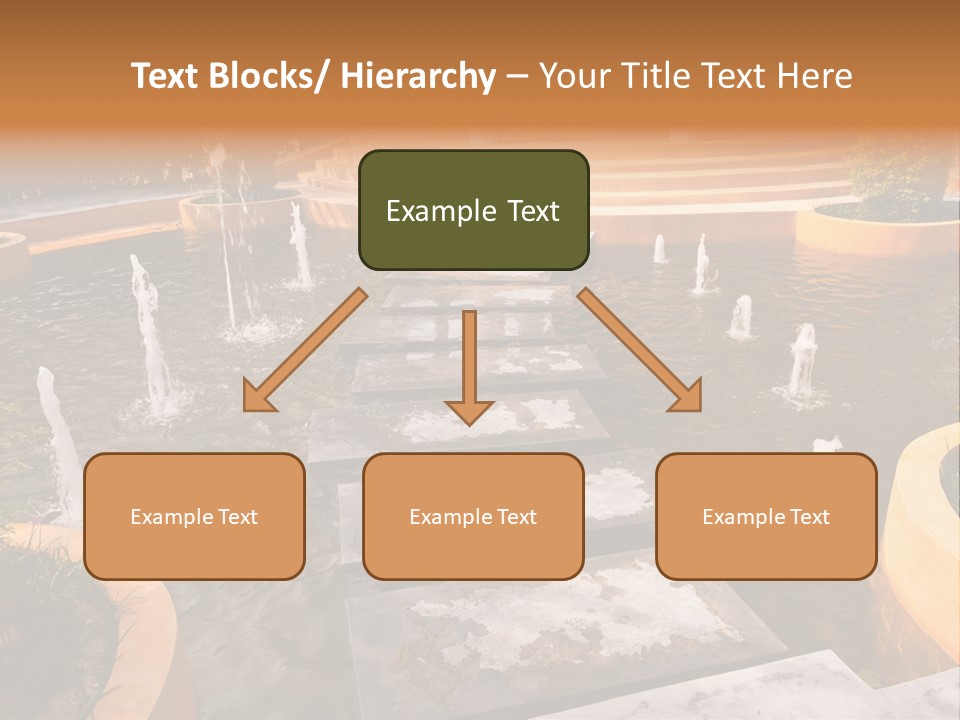 Water Fountains Psd PowerPoint Template