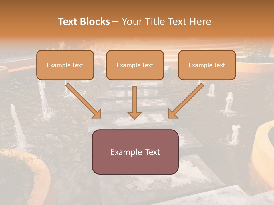 Water Fountains Psd PowerPoint Template