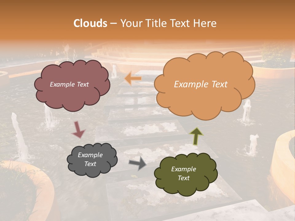 Water Fountains Psd PowerPoint Template