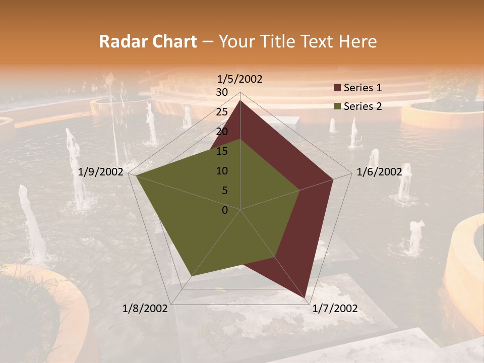 Water Fountains Psd PowerPoint Template