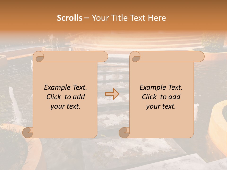 Water Fountains Psd PowerPoint Template