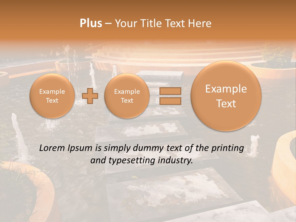 Water Fountains Psd PowerPoint Template